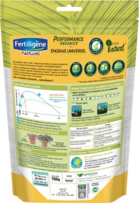 Engrais universel Fertiligène Performance Organics 700g