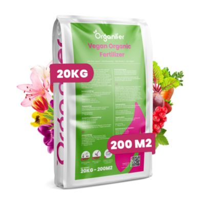 Engrais Végétalien Végétal - 20 kg pour 200 m2 - Organifer