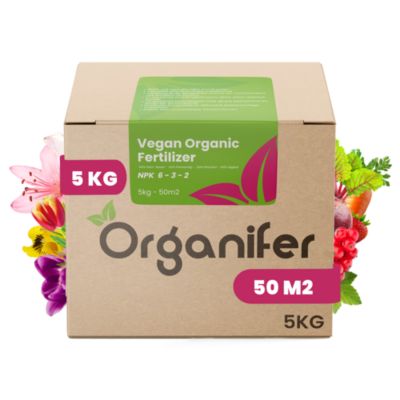 Engrais Végétalien Végétal - 5 kg pour 50 m2 - Organifer
