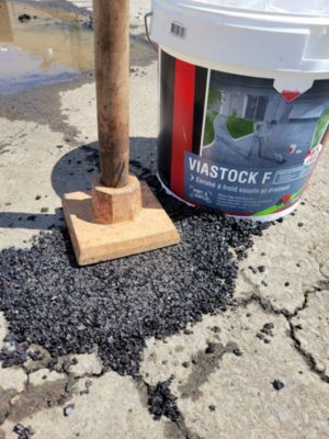 Enrobé à froid souple et drainant Viastock noir 25kg