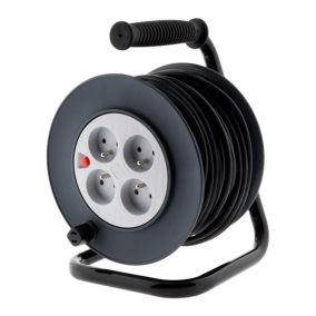 Enrouleur 4 prises H05VV-F 3G1mm² - 25m - Zenitech
