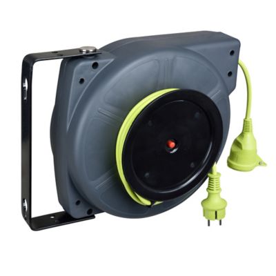 Enrouleur automatique de câble mural H05VVF 3G 1,5mm² 15m