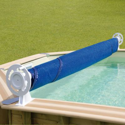 Enrouleur de bâche Luxe pour piscine hors-sol bois - Ubbink