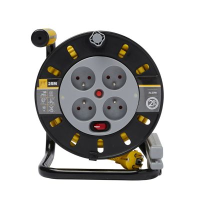 Enrouleur de bricolage Diall HO5VVF 3G1.5mm² 25m