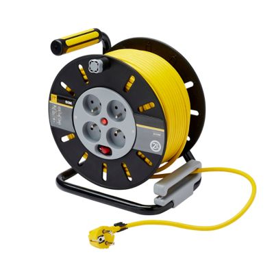 Enrouleur de bricolage Diall HO5VVF 3G1.5mm², 50m
