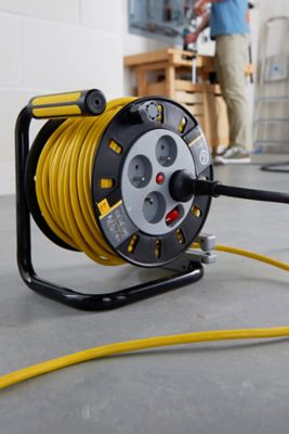 Enrouleur de bricolage Diall HO5VVF 3G1.5mm², 50m