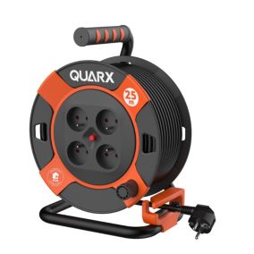 Enrouleur de bricolage Quarx H05VVF 3G1.5 25m