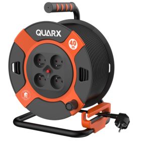 Enrouleur de bricolage Quarx H05VVF 3G1.5 40m