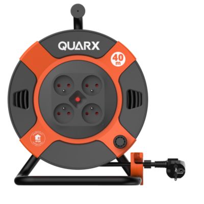 Enrouleur de bricolage Quarx H05VVF 3G1.5 40m