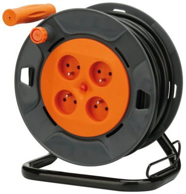 Enrouleur - GAO - Bricolage - 25m, H05VV-F 3G1,5mm², disjoncteur thermique Vendeur MKP SHOP