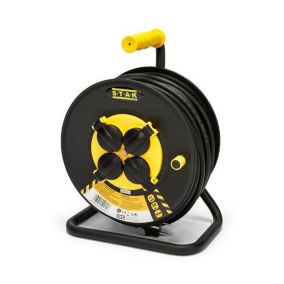 Enrouleur de chantier, 4 prises, 3G2.5, 25 mètres , NF, IP44