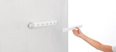 Enrouleur de cordes à linge 22m blanc Brabantia