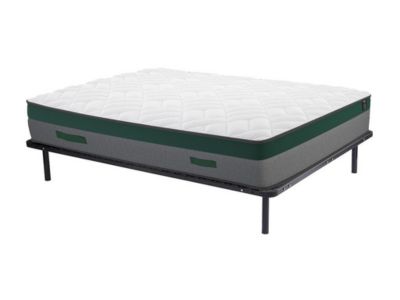 Ensemble 140 x 190 cm cadre à lattes + matelas ressorts ensachés ép.22cm - PRESTIGE de YSMÉE