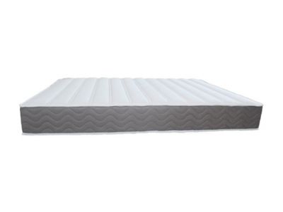 Ensemble 160 x 200 cm sommier coffre avec tiroir blanc + matelas mousse HD mémoire de forme et tissu 3D respirant ép.18cm - HEAVEN
