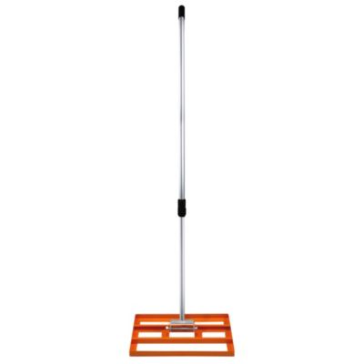 Ensemble 2-en-1 Scarificateur et Niveleur de Pelouse de 50 cm - Orange