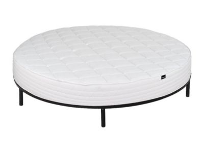 Ensemble 220 x 220 cm sommier + matelas rond ép.25cm - ROMA de YSMÉE