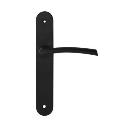 Ensemble 3 poignées de porte sans trou 195 Colours Hirel noir mat