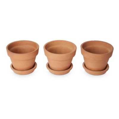 Ensemble 3 pots terre cuite Verve Laleh ø13,5 x h.11 cm