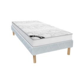 Ensemble 90 x 190 cm sommier + matelas ressorts ensachés ép.20cm - SONGE de YSMÉE