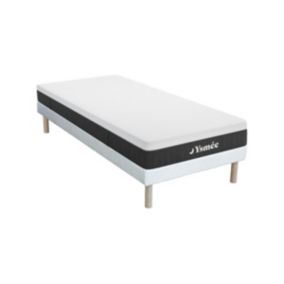 Ensemble 90 x 190 cm sommier tapissier + matelas ressorts ensachés 7 zones ép.22cm - CELESTRIA de YSMÉE