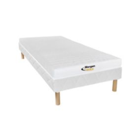 Ensemble 90 x 200 cm sommier + matelas mousse 7 zones ép.12cm - STELO de MORGENGOLD