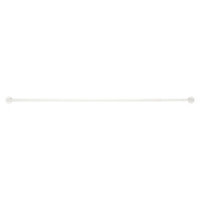 Ensemble barre à rideau industriel extensible blanc Anafi GoodHome L. 50/80 cm