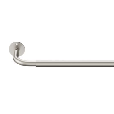 Ensemble barre à rideau industriel extensible chromé Athens GoodHome L. 120/210 x Ø16/19 cm