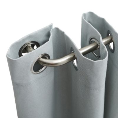 Ensemble barre à rideau industriel extensible chromé Athens GoodHome L. 120/210 x Ø16/19 cm