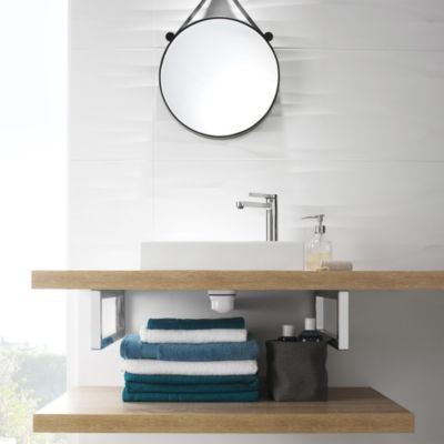 Ensemble bonde et siphon de lavabo Wirquin Nano 6.7 Sortie Ø32 mm - 1/4 de tour