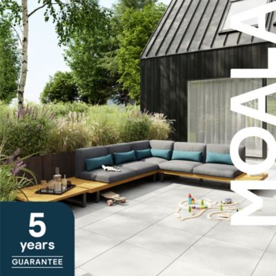Ensemble canapé 2 personnes et fauteuil d'angle MOALA acacia GOODHOME