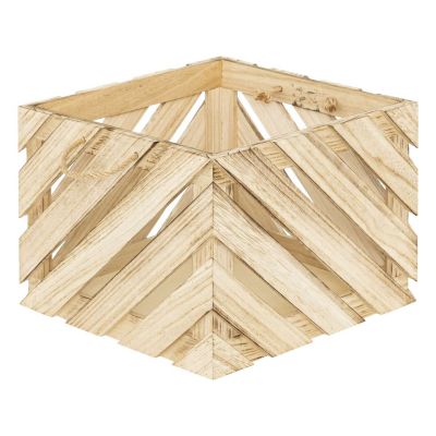 Ensemble de 2 caisses en bois - Beige