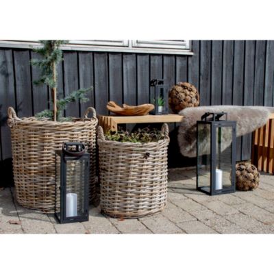 Ensemble de 2 paniers en rotin kubu - Indo Baskets