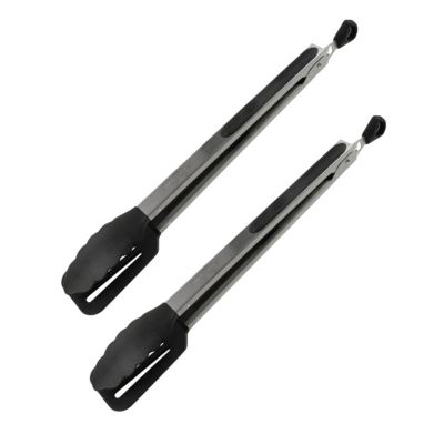 Ensemble de 2 Pinces de cuisine double embout 35 cm Fackelmann Penderie
