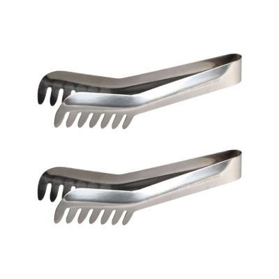 Ensemble de 2 Pinces à spaghettis, de cuisine en Acier inoxydable 19 cm Fackelmann