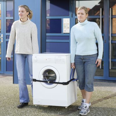 Ensemble de 2 poignées de transport en acier gainé Mottez charge maxi 80 kg