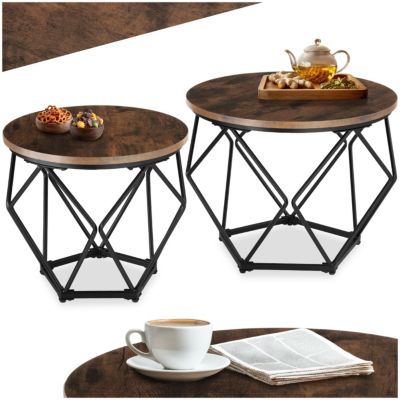 Ensemble de 2 Tables basses Style industriel