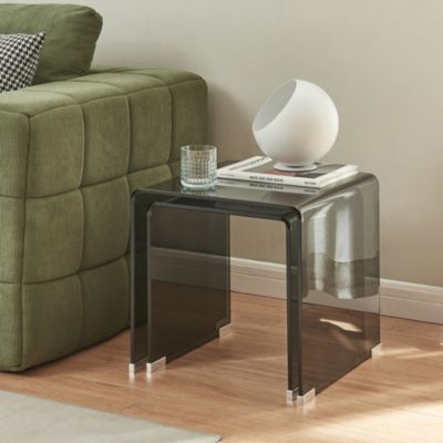Ensemble de 2 tables gigognes Kariengem gris en.casa