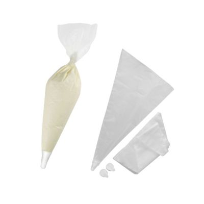 Ensemble de 40 poches à douille jetables et 6 embouts plastique réemployables 32 cm Zenker Smart Pastry