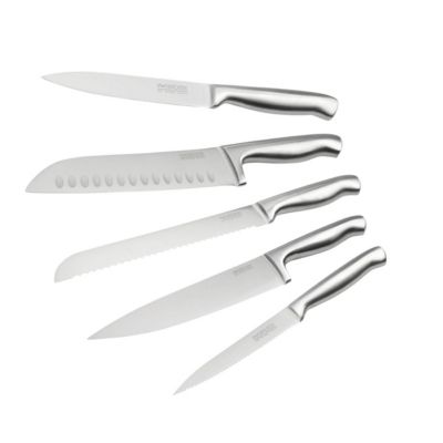 Ensemble de 5 couteaux de cuisine professionnels en inox de 24 à 33,5 cm Nirosta Star