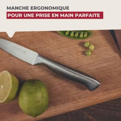 Ensemble de 6 Couteaux d'office en inox 20 cm en tout Nirosta Star