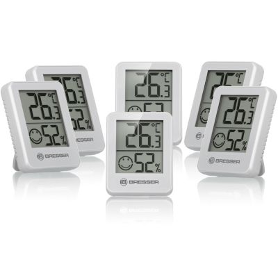 Ensemble de 6 indicateurs BRESSER ClimaTemp Hygro