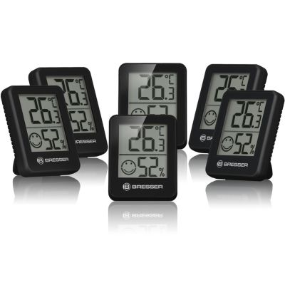 Ensemble de 6 indicateurs BRESSER ClimaTemp Hygro