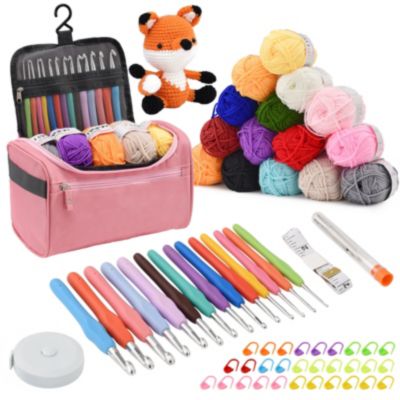 Ensemble de 73 crochets pour débutants, modèles ergonomiques 2-10 mm à ...