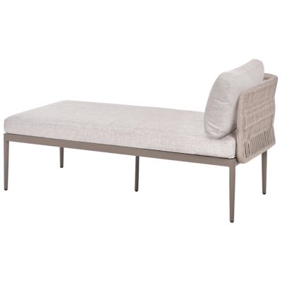 Ensemble de canapés d'angle de jardin 3 places LEFFE Métal Beige Côté droit