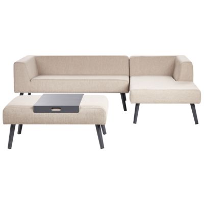 Ensemble de canapés d'angle de jardin 4 places SORRIVOLI Beige Côté gauche
