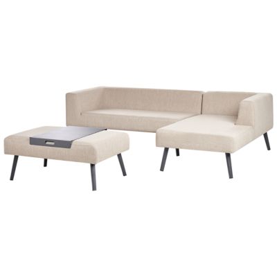Ensemble de canapés d'angle de jardin 4 places SORRIVOLI Beige Côté gauche