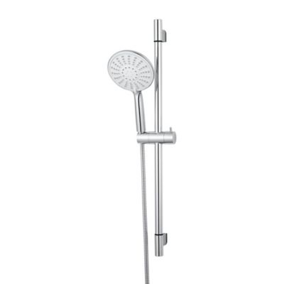 Ensemble de douche avec barre réglable chrome GoodHome Imelda Castorama