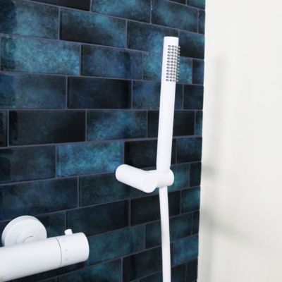 Ensemble de douche chromé 3 pièces Essebagno Una