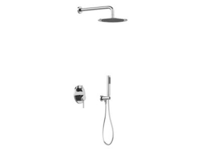 Ensemble de douche encastrable avec mitigeur mécanique - Couleur nickel brossé - TAMISE