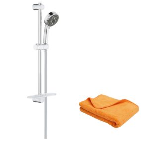 Ensemble de douche GROHE Vitalio Comfort 100 3 jets Quickfix  + microfibre